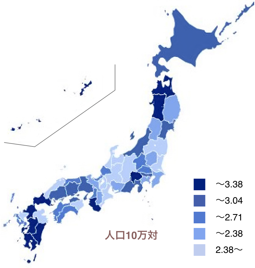 男性の地図